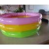 60cm充气水池 三环婴儿游泳池 儿童彩虹彩色水池