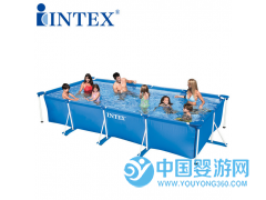 INTEX支架泳池 管架游泳池儿童水池方形