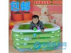 儿童水池 戏水池 充气水池 婴儿游泳池 婴儿水池 四层方形水池