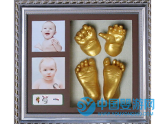 婴儿立体克隆手足印手脚模宝宝满月百日礼品胎发纪念品