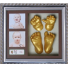 婴儿立体克隆手足印手脚模宝宝满月百日礼品胎发纪念品