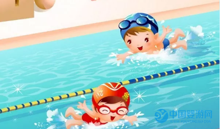 景东贝可母婴婴儿游泳比赛开始