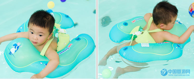 宝宝游泳趴圈的正确戴法 婴儿游泳圈佩戴方法 小孩儿趴圈佩戴方法 婴儿游泳圈选择 婴儿游泳馆加盟1