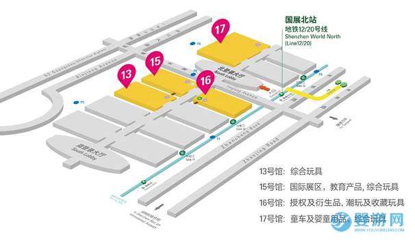 2024年深圳玩具展-展馆分布图